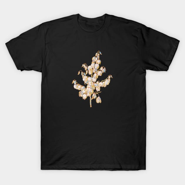 Gold Prism Mosaic Aloe Yucca Botanical Illustration T-Shirt by Holy Rock Design